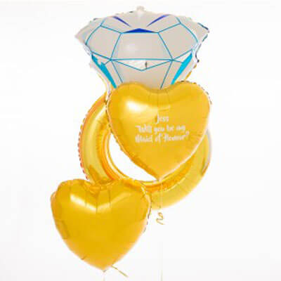 Party Balloon Weeding Ring Balloon Bunch