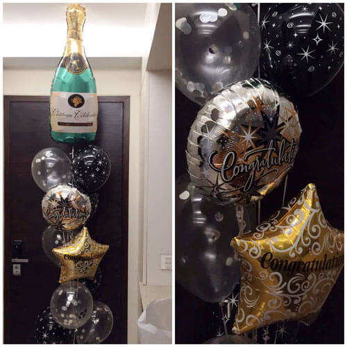 Congratulation Helium Balloon Bouquet 48