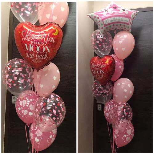 Party Balloon Baby Girl Love Balloons Bouquet 