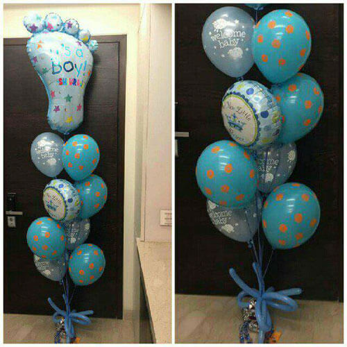 Party Balloon It's A Boy Feet Balloons Bouquet 