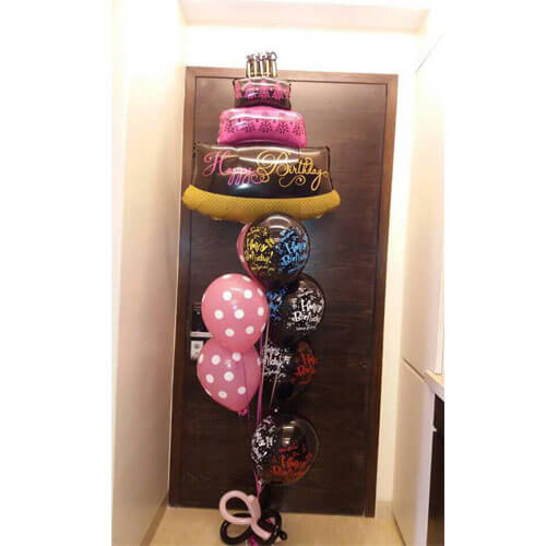 Party Balloons Fabulous Cake Birthday Balloon Bouquet