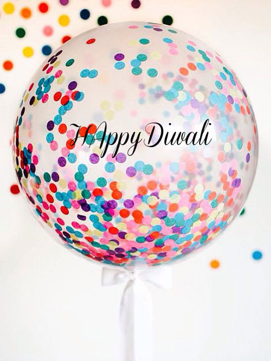 Happy Diwali Confetti Balloon