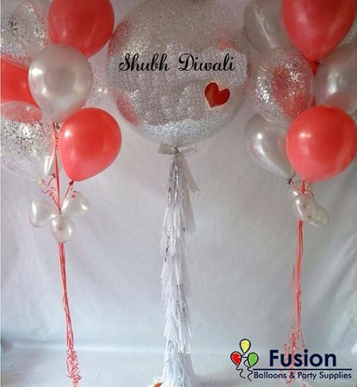 Shubh Diwali Glitter Balloon 
