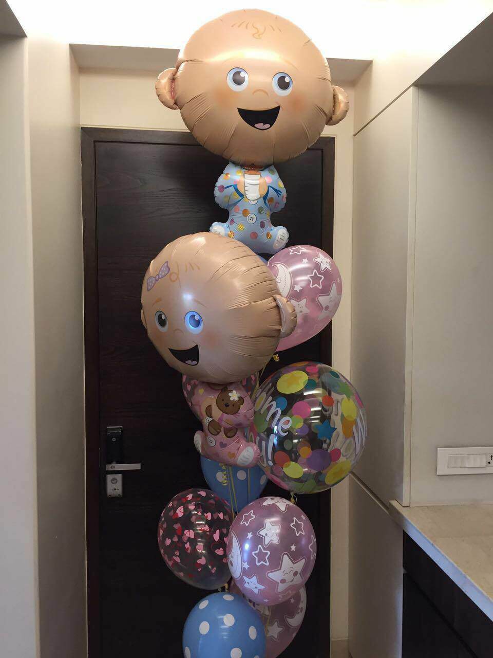 Party Balloons Welcome Baby Baby Shower Balloon Bouquet