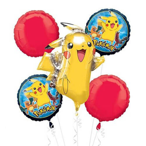 Balloons Party Celebrate Pikachu Balloon Bunch