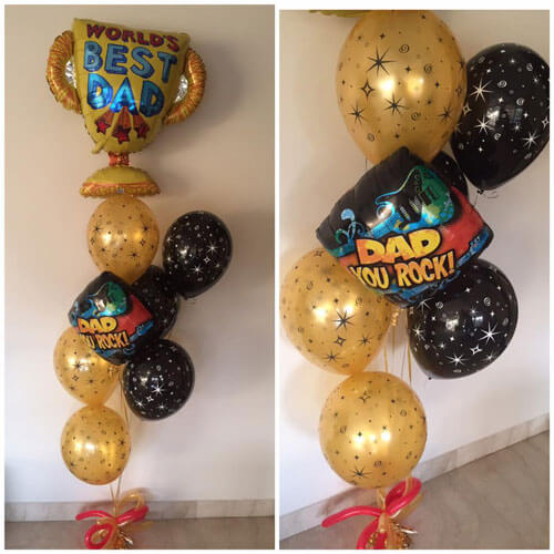 Party Balloons Best Dad Balloon Bunch
