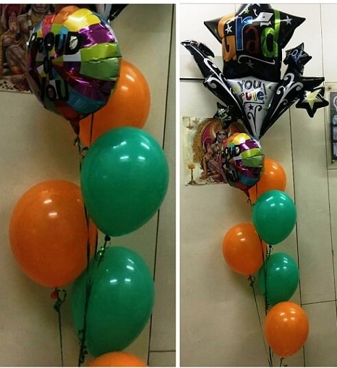 Party Balloon Grad Starburst Connect Graduation Balloons Bouquet