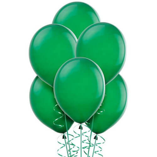 Party Balloons Green Balloon Bunch