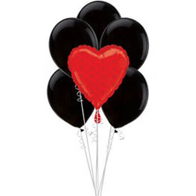 Heart Balloons Bunch