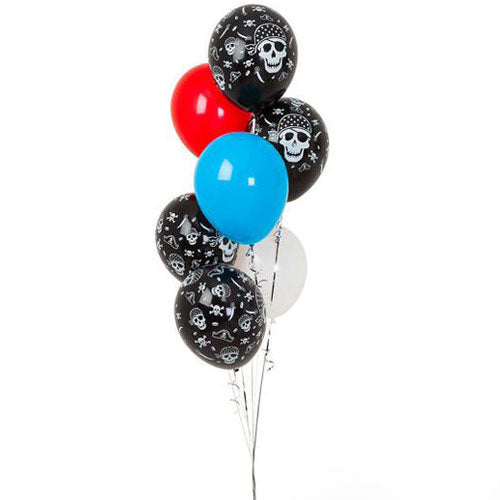 Party Balloons Skull Latex Balloon Bunch