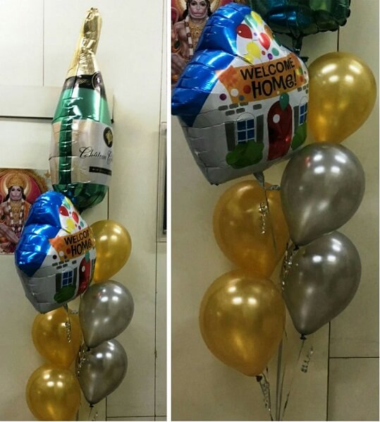 Party Balloon Welcome Home Bouquet