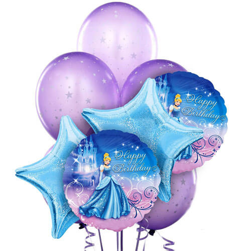 Balloons Party celebrate Cinderella Balloon Bouquets