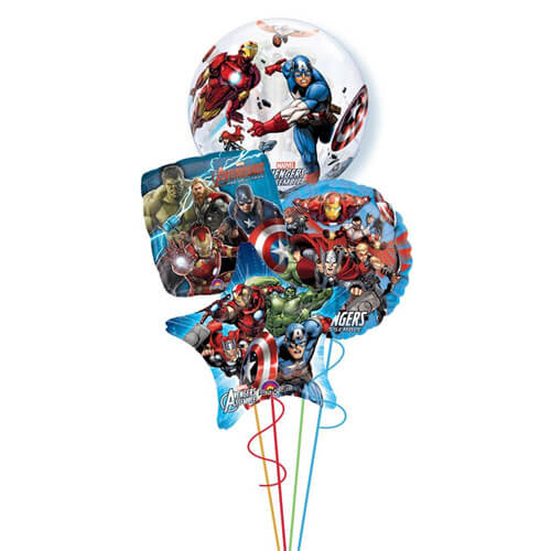 Balloons Party Celebrate Avengers Bubble Balloon Bunch