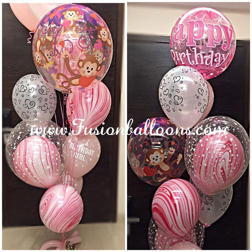 Party Balloons Birthday With Love Helium Balloons Bouquet
