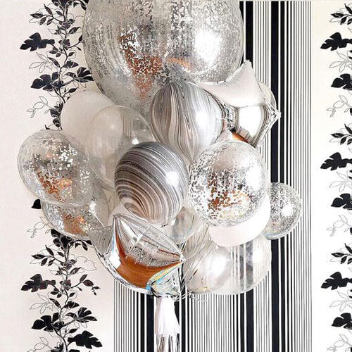 Party Balloon Glittery Balloons Bunch