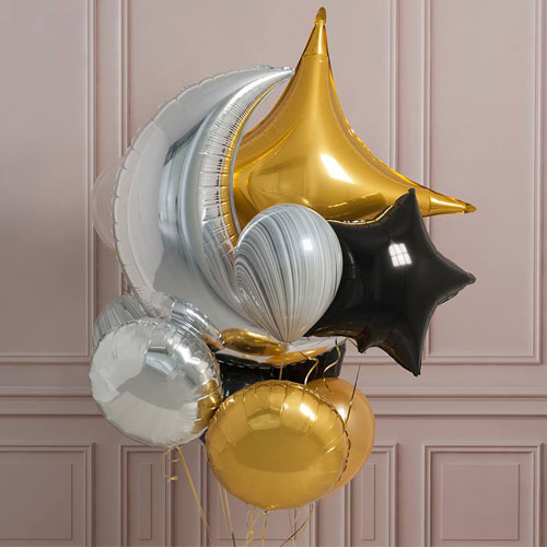 Party Balloon Foil Decoration Balloons Bunch 