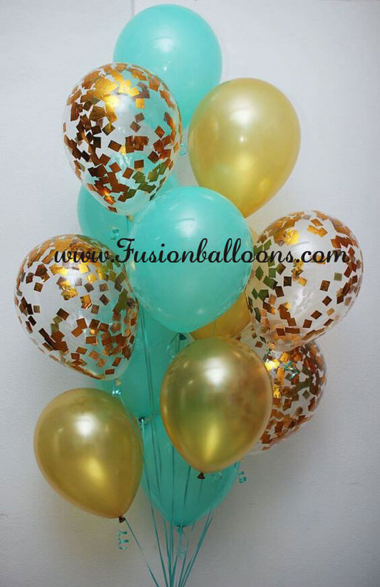 Party Balloon Winter Green Latex Balloons Bunch