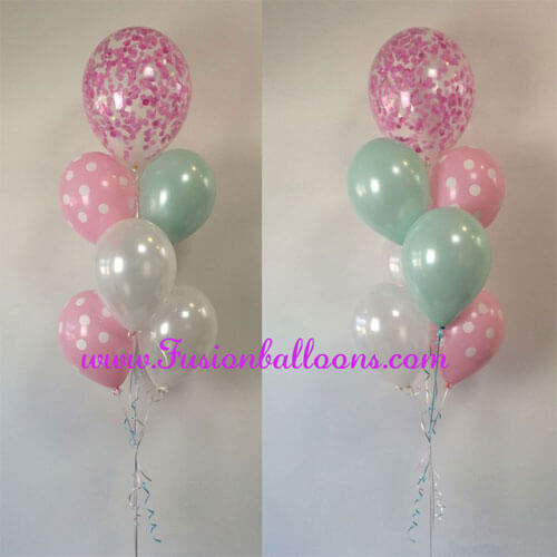 Party Balloon Pink Confetti Balloon Bunch