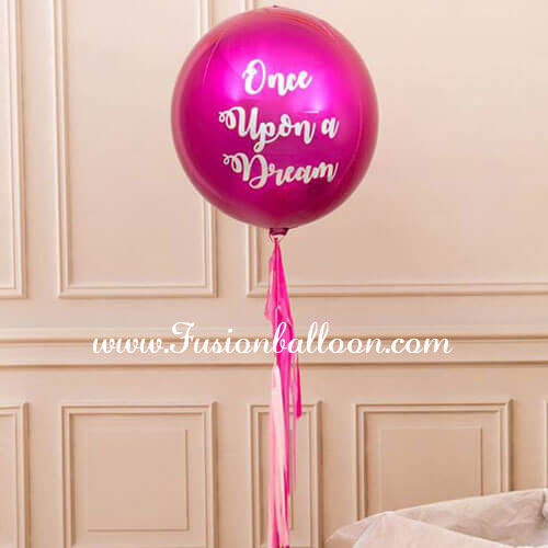 Party Balloons Once Upon A Dream Pink Color Orbz Balloon Bunch