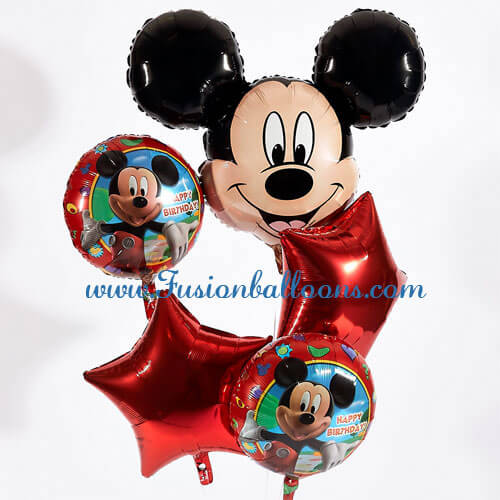 Party Balloon Mickey Happy Birthday Balloons Bouquet