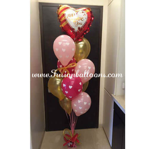 Party Balloons I love You Balloon Bouquet