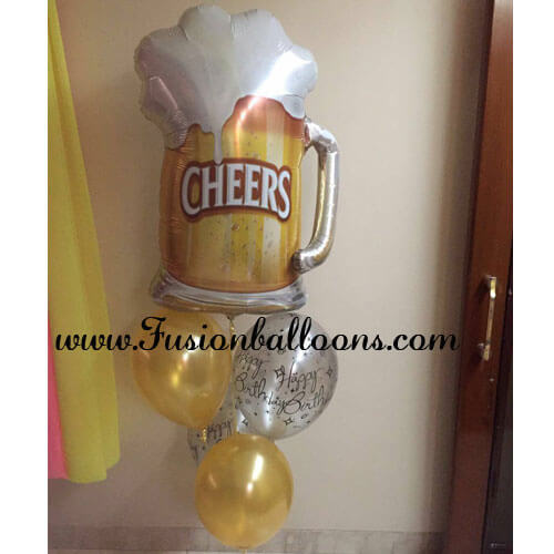 Party Balloons Cheers Balloon Bunch