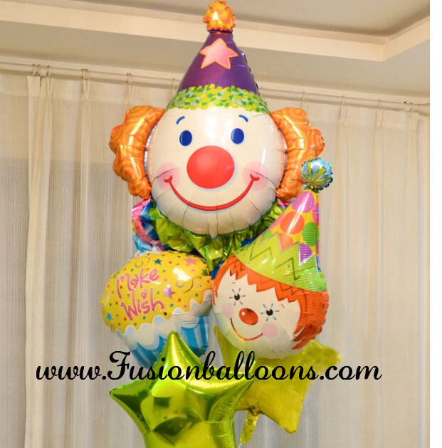 Party Balloon Juggle Face Balloon Bunch