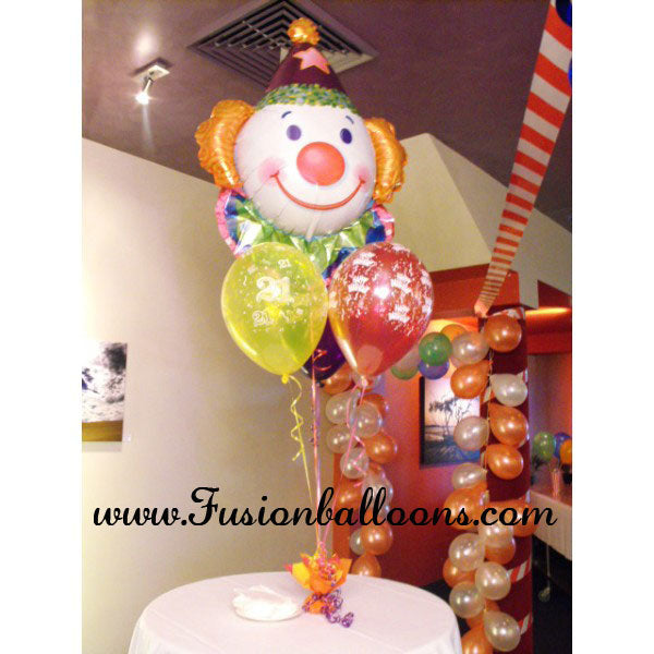 Party Balloons Joker Face Balloon Bunch