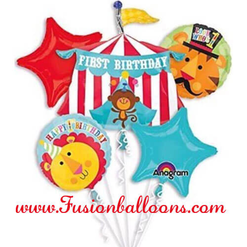 Party Balloons Circus Theme Balloon Bouquet