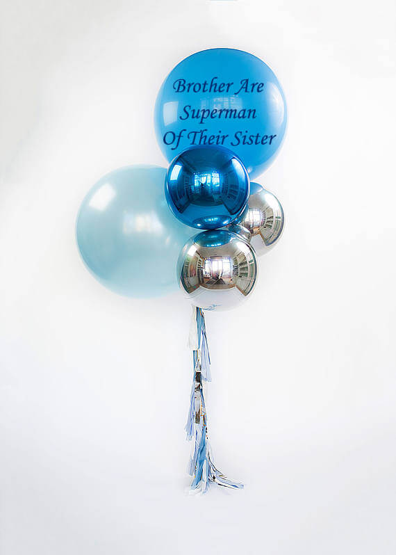Party Balloon Brother Are Superman Of Their Sister Balloons Bouquet