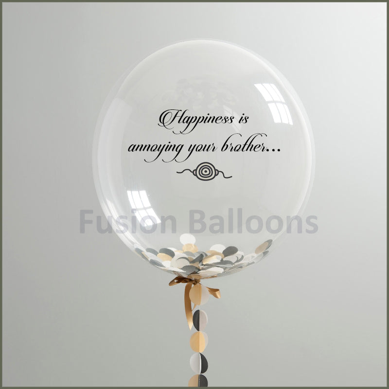 PARTY BALLOON HAPPINESS IS ANNOYING YOUR BROTHER