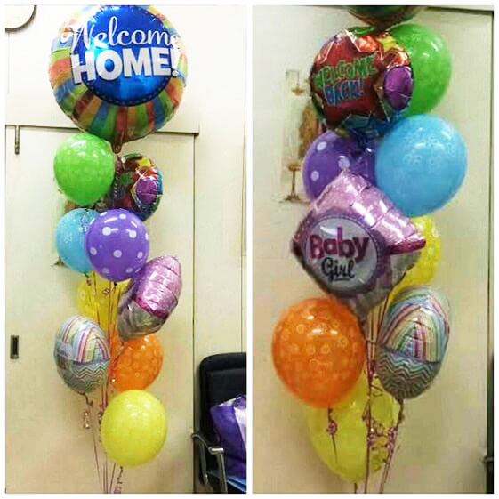 Party Balloon Welcome Home Baby Girl Balloons Bouquet 