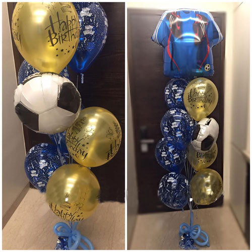 Party Balloons Soccer Jersey Balloon Bunch