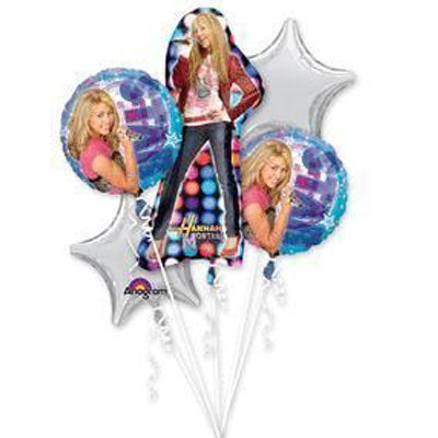 Balloons Party Celebrate Hanna Montana Balloon Bunch