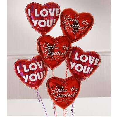 Party Balloon I Love you Balloons Bunch
