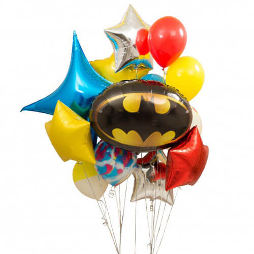 Balloons Party Celebrate Batman Signature Balloon Bunch