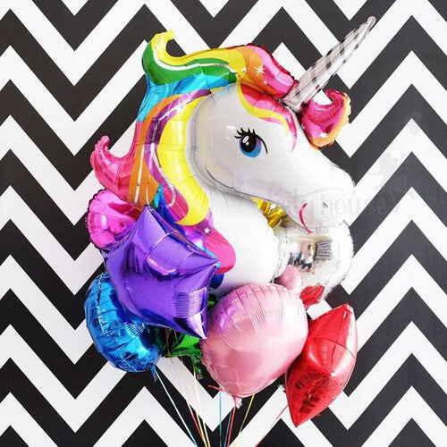 Party Balloons Unicorn Foil Balloon Bunch