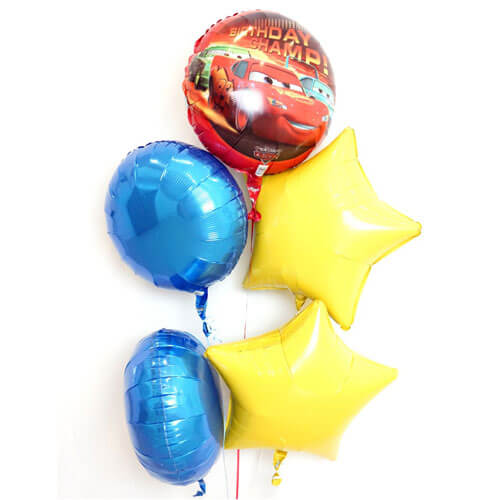 Balloons Party Celebrate McQueen Car Birthday Balloon Bunch