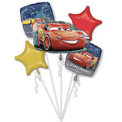 Balloons Party Celebrate McQueen Car Balloon Bunch