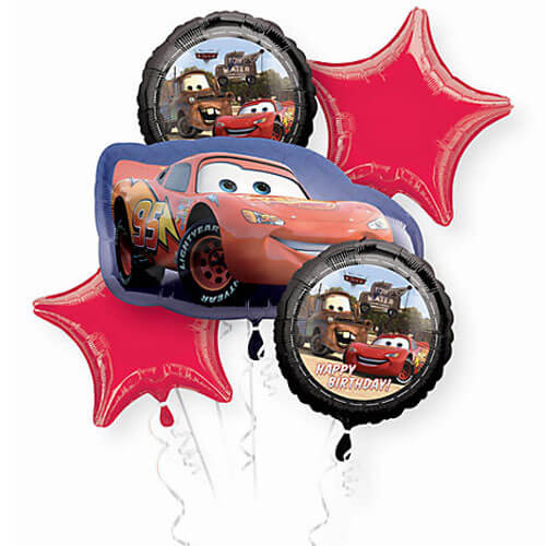 Balloons Party Celebrate McQueen Car Balloon Bunch