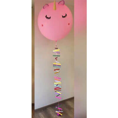 Party Balloons Unicorn Balloon With Garland