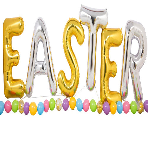 Party Balloon Happy Easter Letters