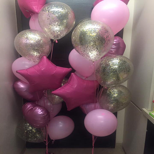 Party Balloon Confetti Balloons Bouquet