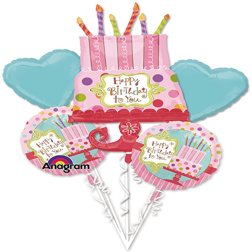 Party Balloon Birthday Cake Balloons Bouquet