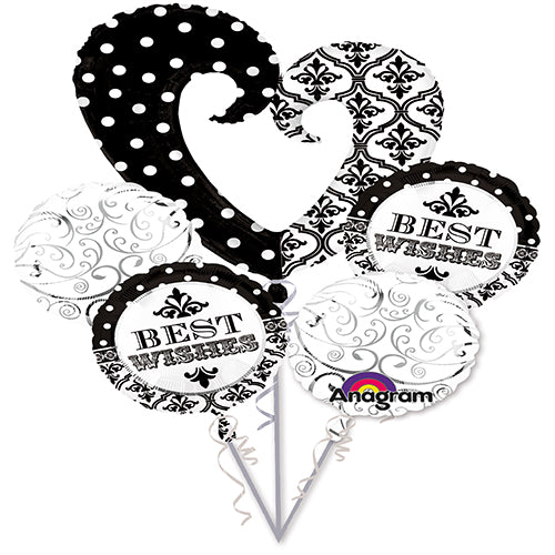 Party Balloon Heart Damask Balloons Bouquet