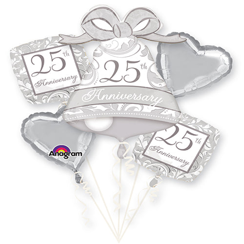 Party Balloon 25th Anniversary Balloons Bouquet