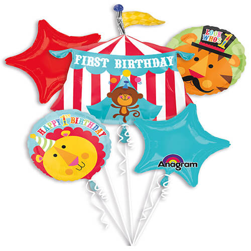 Party Balloon 1st Birthday Carvinal Tent Balloons Bouquet