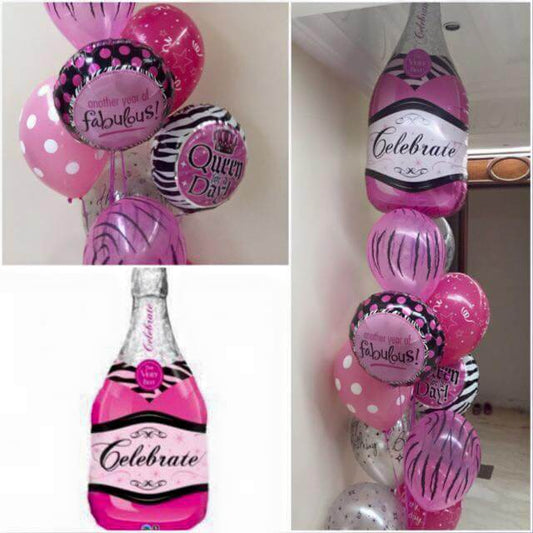 Party Balloon Celebrate Fabulous Queen Balloons Bouquet