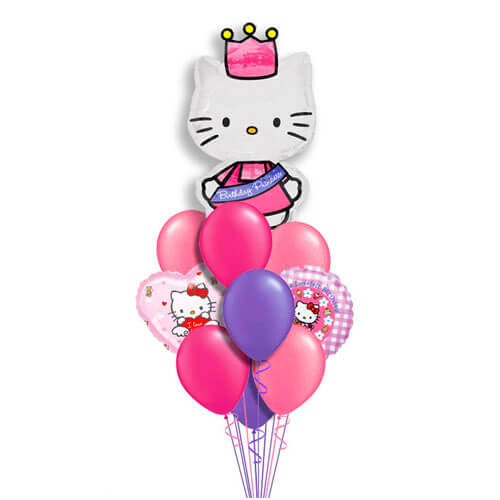 Balloons Party Celebrate Kitty Birthday Balloons Bouquet