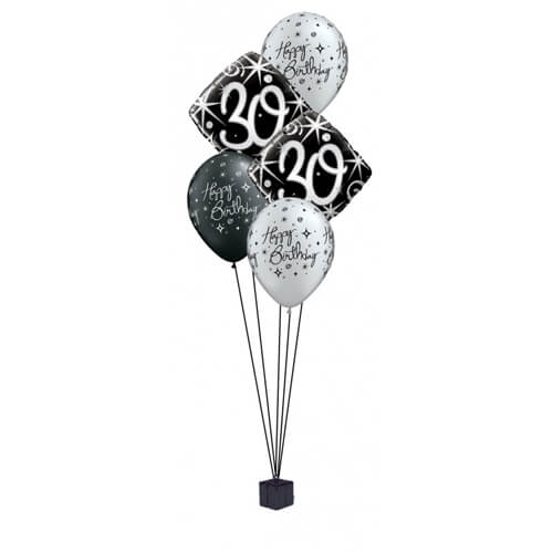 Party Balloon Fb 30th Birthday Bouquet